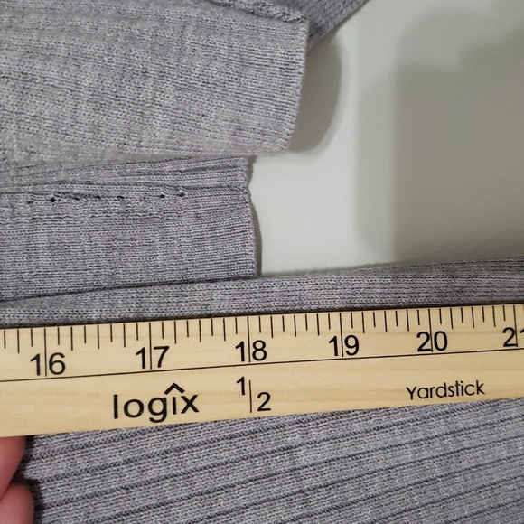 Athleta Women Solstice Wrap Cardigan XXS Gray Merino Wool Blend Balletcore Yoga - Picture 12 of 14